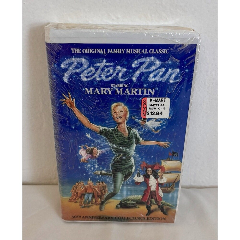 PETER PAN -STARRING MARY MARTIN - 30TH ANNIVERSARY EDITION VHS -K-MART NOS